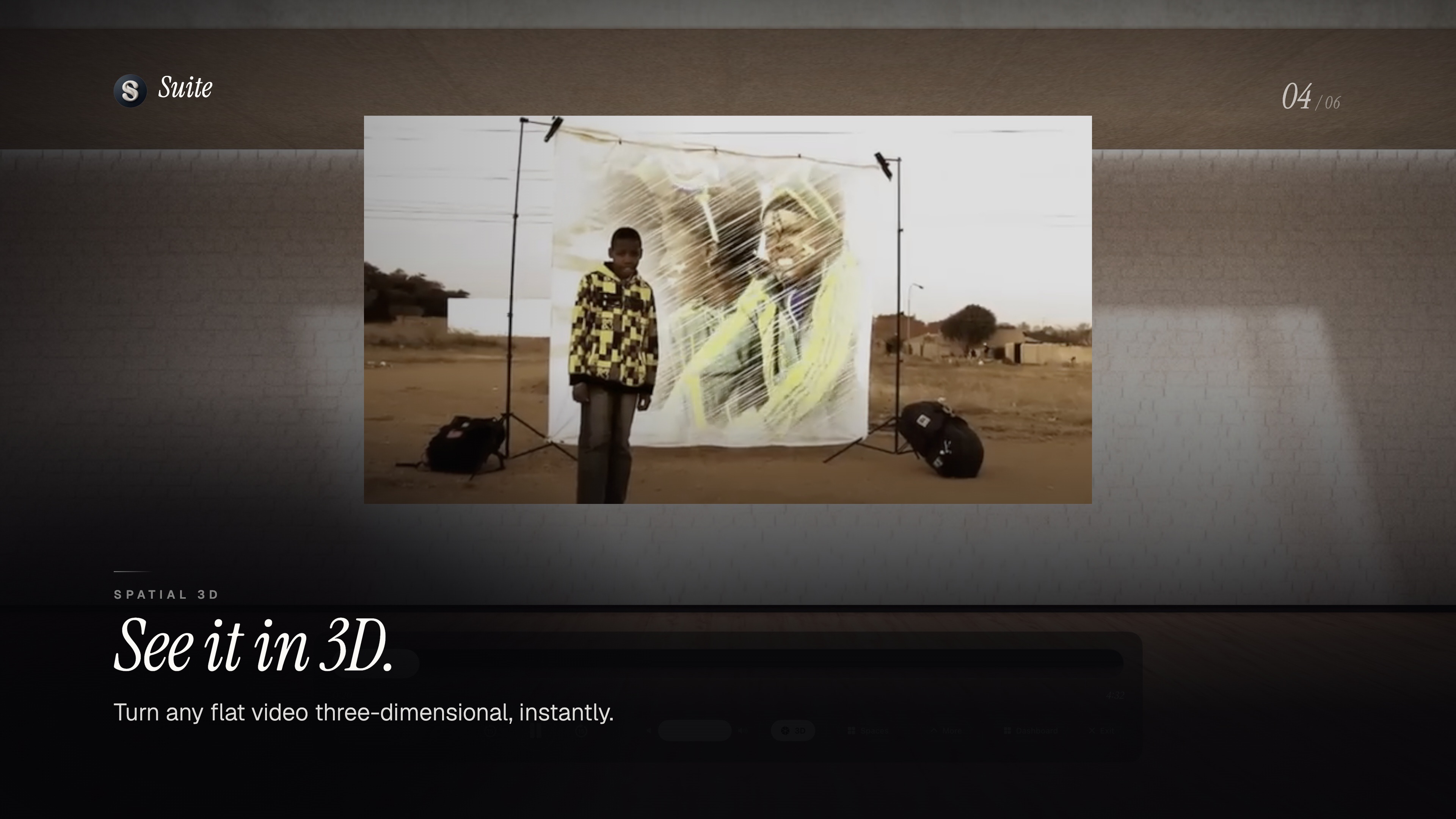 Turn any flat video into real 3D with a single tap
